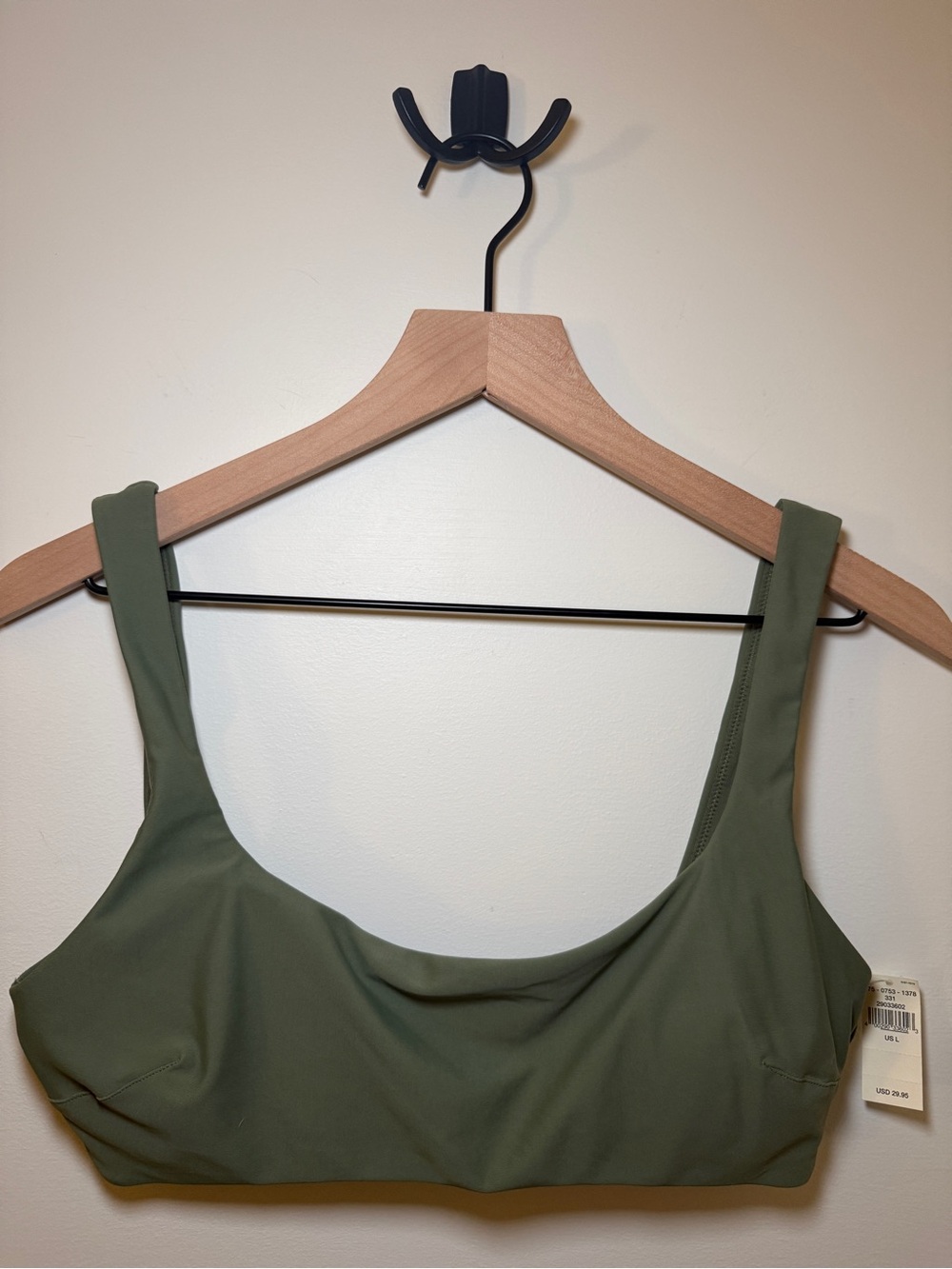 Aerie Wide Strap Scoop Bikini Top
